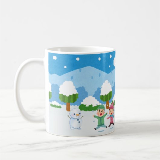 Sneeuw Sprookje Koffiemok (Links)