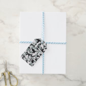Sneeuw Stof Camouflage Cadeaulabel (Met Touw)