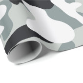 Sneeuw Stof Camouflage Cadeaupapier (Rol Hoek)