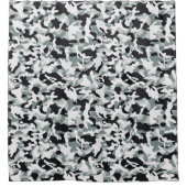 Sneeuw Stof Camouflage Douchegordijn (Voorkant)
