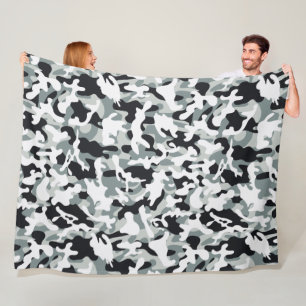 Sneeuw Stof Camouflage Fleece Deken