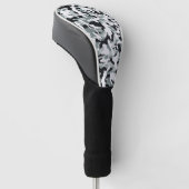 Sneeuw Stof Camouflage Golfheadcover (Schuin)