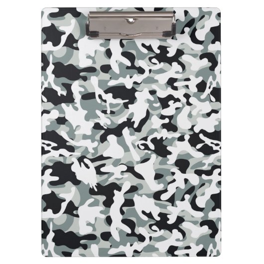 Sneeuw Stof Camouflage Klembord (Voorkant)