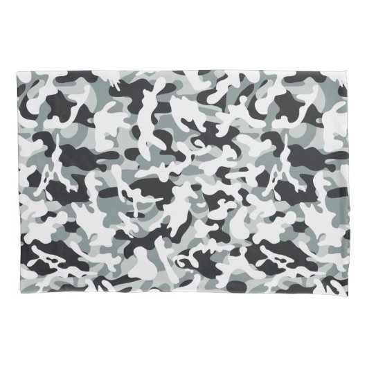 Sneeuw Stof Camouflage Kussensloop (Voorkant-Links)
