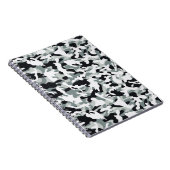 Sneeuw Stof Camouflage Notitieboek (Rechterzijde)