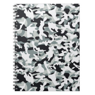 Sneeuw Stof Camouflage   Notitieboek