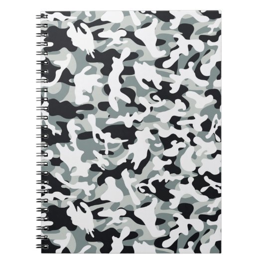 Sneeuw Stof Camouflage Notitieboek (Voorkant)