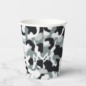 Sneeuw Stof Camouflage Papieren Bekers (Rechts)