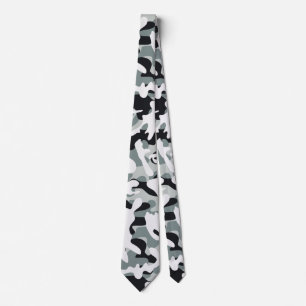 Sneeuw Stof Camouflage  Stropdas