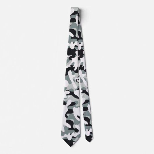 Sneeuw Stof Camouflage  Stropdas (Voorkant)