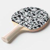 Sneeuw Stof Camouflage Tafeltennisbatje (Voorkant Gekanteld)