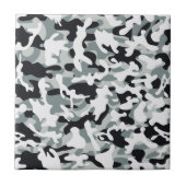 Sneeuw Stof Camouflage Tegeltje (Voorkant)