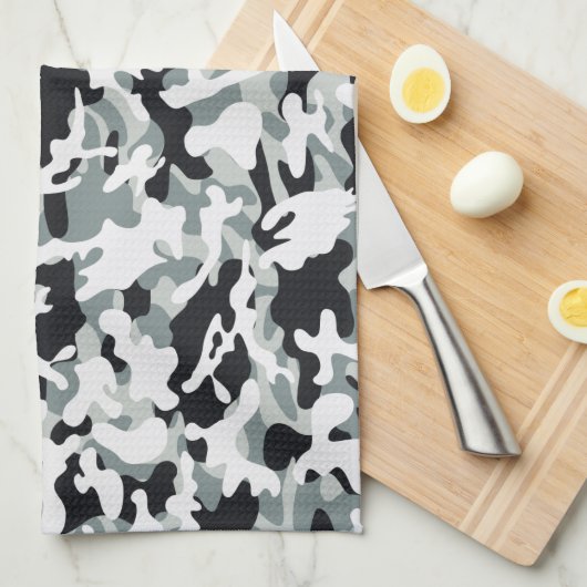 Sneeuw Stof Camouflage  Theedoek (Quarter Fold)