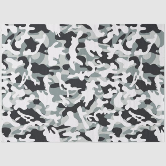 Sneeuw Stof Camouflage Tissue Papier (Voorkant)