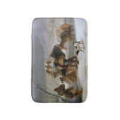 Sneeuw Storm in de winter (door Francisco Goya) Badmat (Voorkant Verticaal)