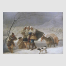 Sneeuw Storm in de winter (door Francisco Goya)