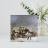 Sneeuw Storm in de winter Kaart (Staand voorkant)