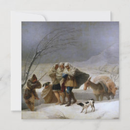 Sneeuw Storm in de winter Kaart