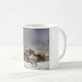 Sneeuw Storm in de winter Koffiemok (Voorkant rechts)