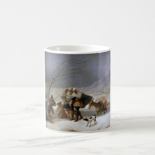 Sneeuw Storm in de winter Koffiemok (Center)