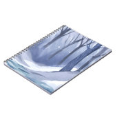 Sneeuw Storm in het bos Notitieboek (Linkerzijde)