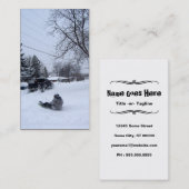 sneeuw storm leuk visitekaartje (Voorkant / Achterkant)