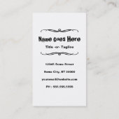 sneeuw storm leuk visitekaartje (Achterkant)