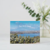 Sneeuw stuift bij Table Rock Lake Beterschap Briefkaart (Staand voorkant)