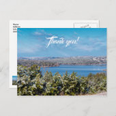 Sneeuw stuift bij Table Rock Lake Dankjewel briefk Briefkaart (Voorkant / Achterkant)