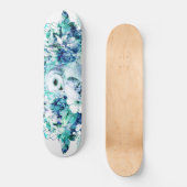 Sneeuw Uil Dreamcatcher Groen en Blauwgroen Blauw  Persoonlijk Skateboard (Voorkant)