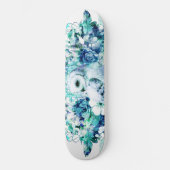 Sneeuw Uil Dreamcatcher Groen en Blauwgroen Blauw  Persoonlijk Skateboard (Voorkant)