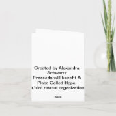 Sneeuw Uil Notecards Kaart (Achterkant)