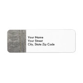 Sneeuw Vallende retouradres label (Voorkant)