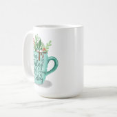 Sneeuw valt heet Cacao noemt warme chocolade Koffiemok (Voorkant links)