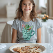 Sneeuw valt heet Cacao noemt warme chocolade T-shirt