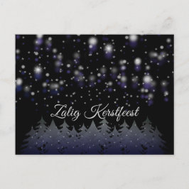 Sneeuw van de Nederlandse Kerstman Feestdagenkaart