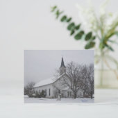 Sneeuw van de Texas-kerk Briefkaart (Staand voorkant)