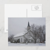 Sneeuw van de Texas-kerk Briefkaart (Voorkant / Achterkant)