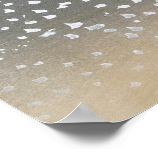 sneeuw van Momoyogusa  Japanse kunst Poster (Hoek)