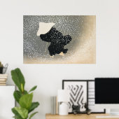 sneeuw van Momoyogusa  Japanse kunst Poster (Thuiskantoor)