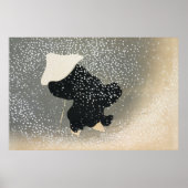 sneeuw van Momoyogusa  Japanse kunst Poster (Voorkant)