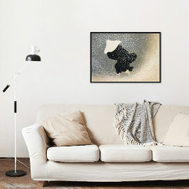 sneeuw van Momoyogusa  Japanse kunst Poster