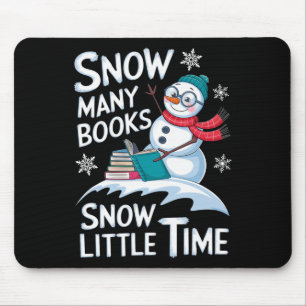 Sneeuw Veel boeken Sneeuw Kleine Tijd Boekenwurm S Muismat