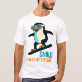 Sneeuw veel houding t-shirt (Voorkant)
