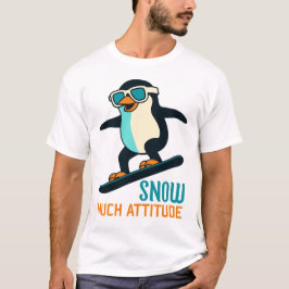 Sneeuw veel houding t-shirt
