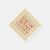 Sneeuw veel koekjes servetten (Hoek)