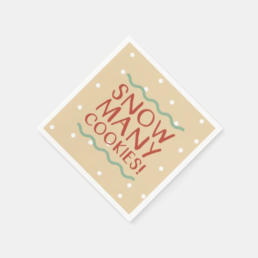 Sneeuw veel koekjes servetten (Hoek)