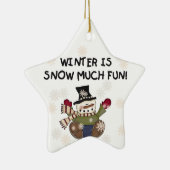 Sneeuw Veel Leuk Keepsake Ornament (Rechts)