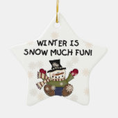 Sneeuw Veel Leuk Keepsake Ornament (Voorkant)