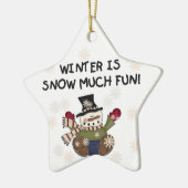 Sneeuw Veel Leuk Keepsake Ornament (Links)